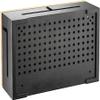 Bamboo Cable Management Box with Magnetic Lid - 12,6x7,9x4.3 in - Durable Cable Organizer to Hide Cords & Power Strip - Wall Mountable - Including Hardware - for Home, Office, Desk & More (Black) view 2