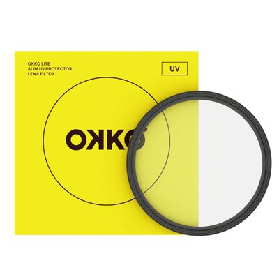Okko Lite Range UV Protection Lens Filter for Everyday Use, All-Weather Sealed, Compatible with Major Camera Brands, Ideal for Outdoor Photography - 58mm