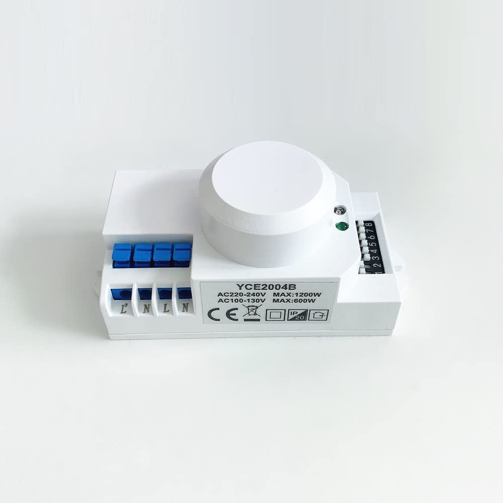 AC 220V-240V 5.8GHz Radar Motion Switch Microwave Radar Sensor Body Motion Auto Detector Light Switch