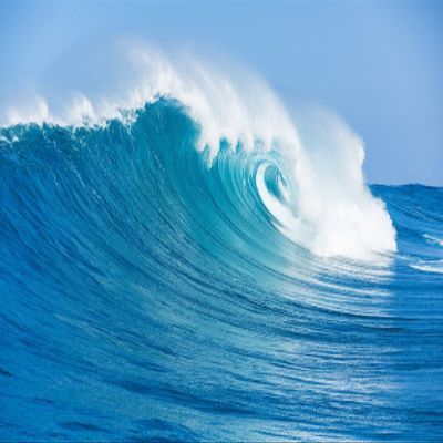 BELECO 8x6ft Fabric Big Ocean Waves Photography Backdrop Tropical Summer Sea Wave Backdrop Blue Sea Surfing Wave Water Sport Background Wallpaper Children Baby Surfing Birthday Party Photo Props