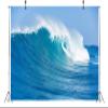 BELECO 8x6ft Fabric Big Ocean Waves Photography Backdrop Tropical Summer Sea Wave Backdrop Blue Sea Surfing Wave Water Sport Background Wallpaper Children Baby Surfing Birthday Party Photo Props view 4