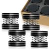 UCINNOVATE 4Pcs Audiophile Aluminum Turntable Isolation Stand Feet, Adjustable Spring Speaker Spikes Vibration Isolation Feet Pad Stand with Non-Slip Mat for HiFi Amplifier Player/Turntable/Speaker view 1