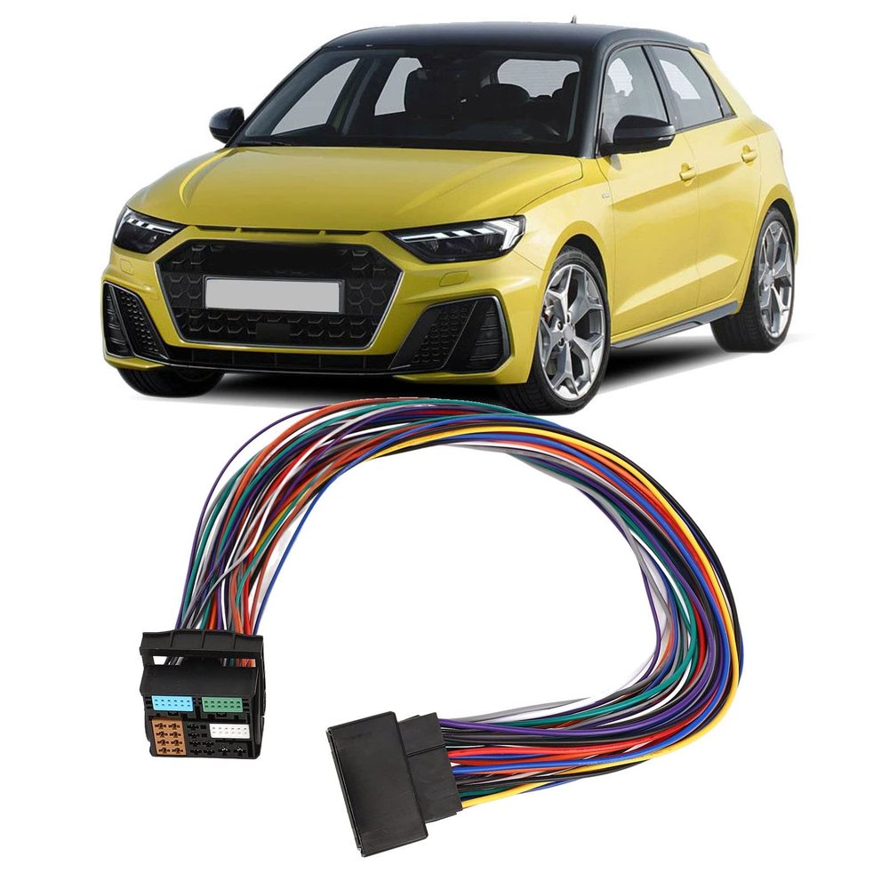 MQB Extension Adapter Cable, 60cm 52Pin MQB Extension Adapter Cable Bluetooth 5.0 512V for Car Radio Speakers