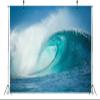 BELECO 8x6ft Fabric Big Ocean Waves Photography Backdrop - Blue - Polyester - Birthday, Wedding, Newborn Photo Shoot, Festival - Includes 1pc Polyester Fabric Photo Backdrop (folding) view 4