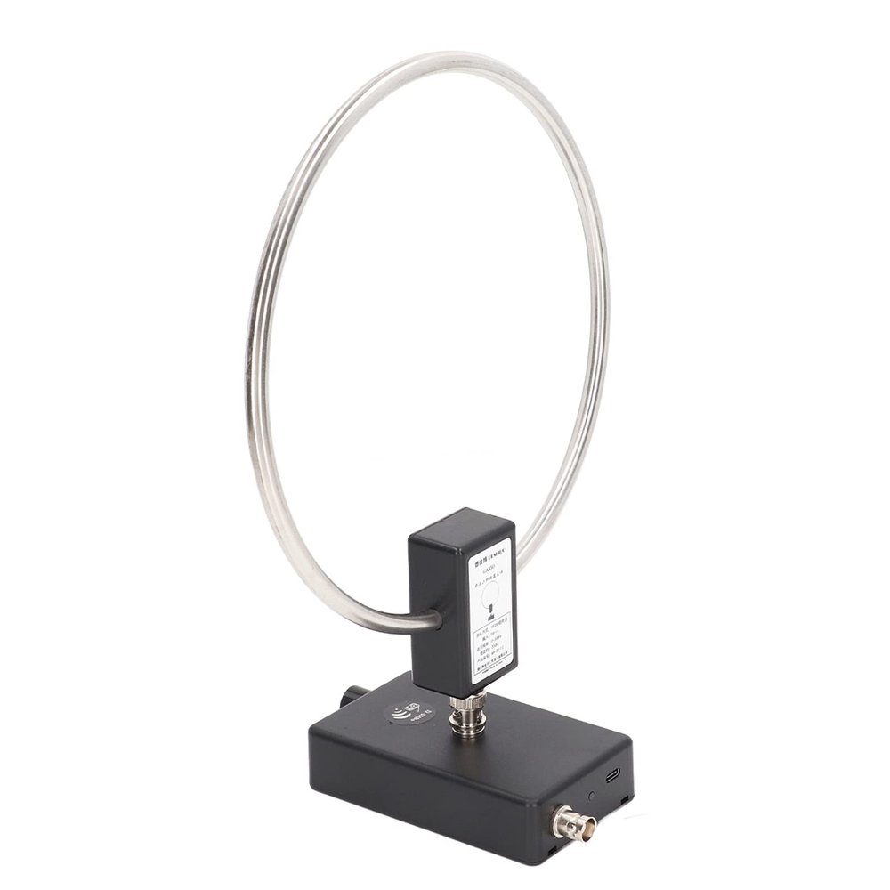 Short Radio Antenna, 3 to 30MHz Short Radio Antenna Stainless Steel Loop Antenna Active Receiving Antenna Loop Shortwave Radio Antennas