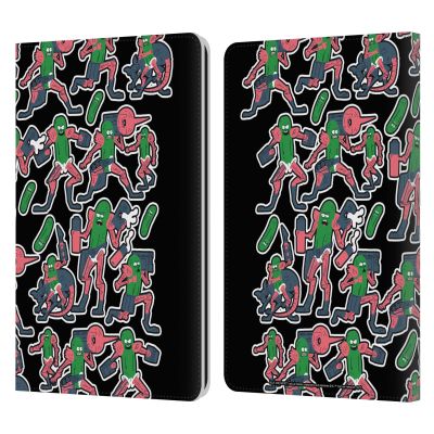 Head Case Designs Officially Licensed Rick and Morty Pickle Rick Stickers Print Season 3 Character Art Leather Wallet Case Compatible with Kindle Paperwhite 1/2 / 3