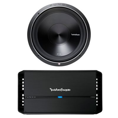 Rockford Fosgate P1000X2 Punch 1000W 2 Channel Amplifier and 1 P3D4-15 Punch 15" DVC Subwoofer