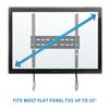Mount-It! Fixed TV Wall Mount with Low Profile, Thin Ultra-Slim Flush Mount for 32-55 Inch TVs, Compatible VESA up to 400x400mm, 77 Lb. Capacity LED, LCD and Flat Screens view 3