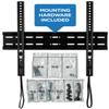 Mount-It! Fixed TV Wall Mount with Low Profile, Thin Ultra-Slim Flush Mount for 32-55 Inch TVs, Compatible VESA up to 400x400mm, 77 Lb. Capacity LED, LCD and Flat Screens view 4