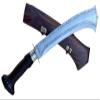 EGKH Brand High Carbon Steel Kukri Machete - 15.5 Nepalese Khuda(Chhoper) Knife, Full Tang Hand Forged Blade Khukuri Nepal view 1