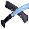 EGKH Brand High Carbon Steel Kukri Machete - 15.5 Nepalese Khuda(Chhoper) Knife, Full Tang Hand Forged Blade Khukuri Nepal view 3