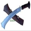 EGKH Brand High Carbon Steel Kukri Machete - 15.5 Nepalese Khuda(Chhoper) Knife, Full Tang Hand Forged Blade Khukuri Nepal view 4