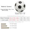 ESreake Heavy Ceramic Soccer knobs Football Knobs, 4 Packs Ball Sports Party Theme Children and Baby Home Decor Drawer Knobs Pulls Handles for Dresser Cupboard Wardrobe Cabinet Kitchen (4, Soccer-w) view 2