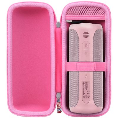 Khanka Hard Travel Case Replacement for SOWO Surgeboom 2 Outdoor Portable Bluetooth Speaker, Wireless IPX7 Waterproof Speaker, Case Only (Pink)