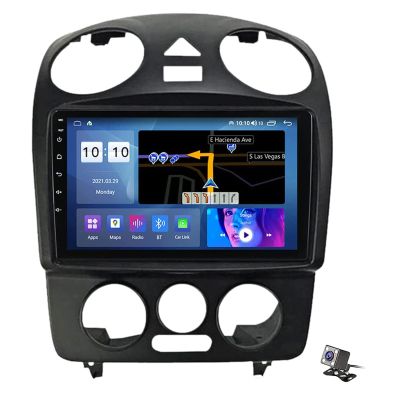 9" Android 10 Car Stereo Radio 2 Din Compatible with V-W Beetle 2002-2011 with Touch Screen Sat Nav GPS Navigation Radio Multimedia Carplay Android Auto Bluetooth