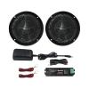 Herdio 6.5 Inch Marine Bluetooth Speakers 2 Way 120W Peak Boat Speakers for Car/ATV/UTV/Golf Cart Use, Pair, Black view 1