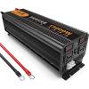 BEZAX Power Inverter,Peak 4000W,5000W,6000W,8000W,9000W,12000W,15000W DC 12V/24 Vto AC 220V Voltage Converter, Home Car Power Inverter with LCD Digital Display Dual Cooling Fans,15000W-12Vto220V view 1