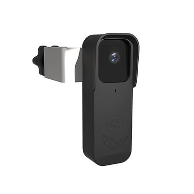 For Blink Doorbell Door Holder, Silicone with Parasol, Dust Protection, No-Drill Mounting Bracket for Blink Video Doorbell Cover Holder (Flashing, Black) A363