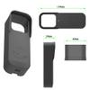 For Blink Doorbell Door Holder, Silicone with Parasol, Dust Protection, No-Drill Mounting Bracket for Blink Video Doorbell Cover Holder (Flashing, Black) A363 view 3