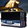 BEZAX Pure Sine Wave Inverter 3000W 4000W 5000W DC to AC Converter Car DC/AC Inverters,Dual Digital Display Converter Builtin Cooling Fan and Ventilation,for Car Householdr,5000W-12Vto220V view 1