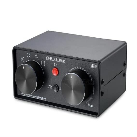 HiFi 4-Way Audio Switcher RAC 4 in 1 Out, 1 in 4 Out Converter Mc6 Alps