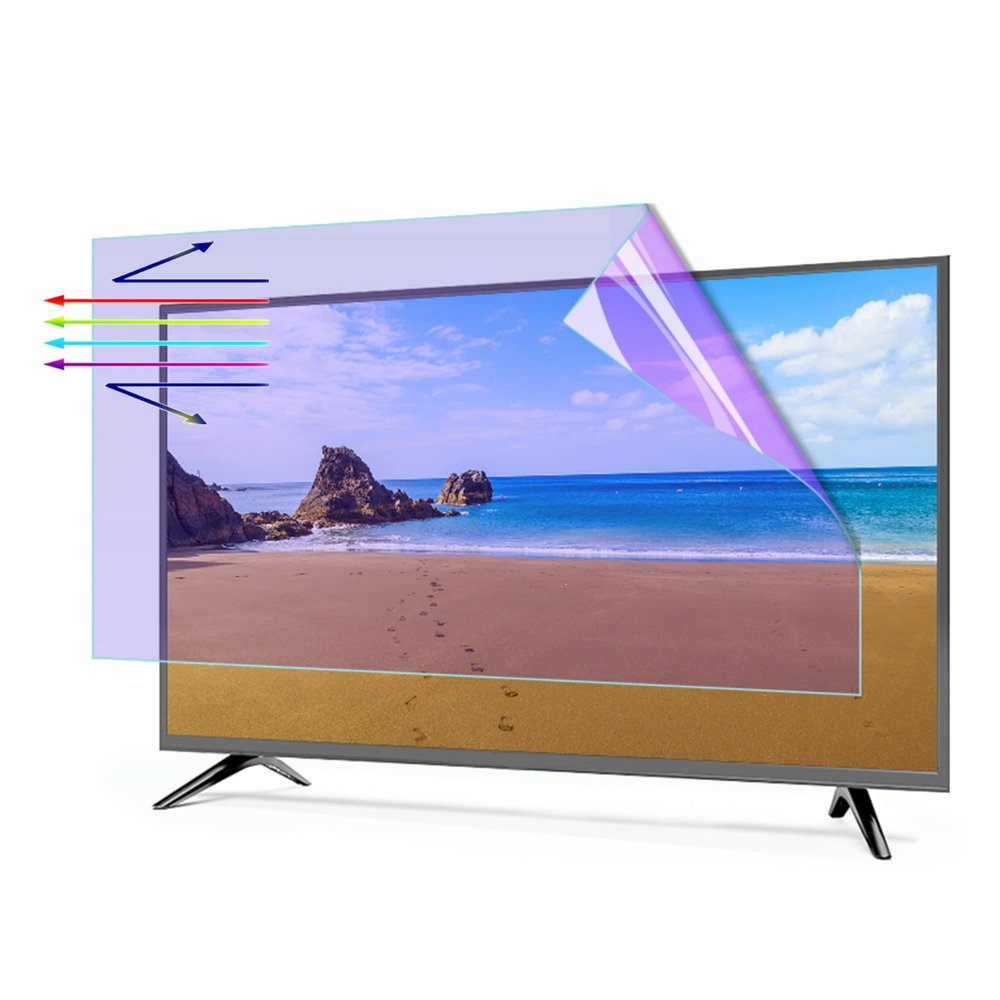 42-55 Inch Anti-Glare TV Screen Protector, Matte Protective Film Anti-Blue Light Relieve Eye Fatigue for Sharp, Sony, Samsung, Hisense, LG Etc / 50in 1095x616mm