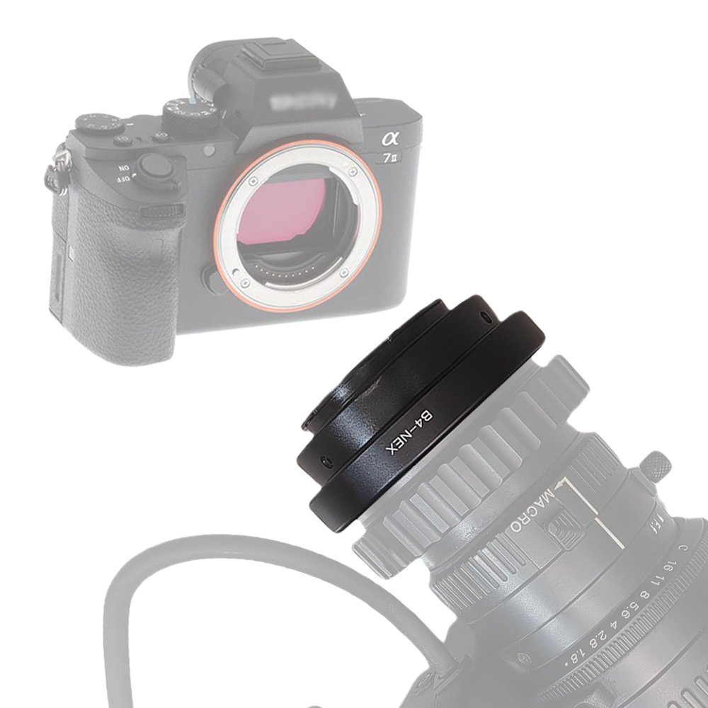 B4-NEX Lens Adapter Compatible with B4 2/3" Broadcast Grade Mount Lens for E NEX E NEX-7,NEX-6,NEX-5,NEX-3;NEX-5N,NEX-C3,NEX-5R,NEX-F3,NEX-7NEX-6,NEX-VG10 VG20 VG30 EA50 A7,A7R, A7II Camera
