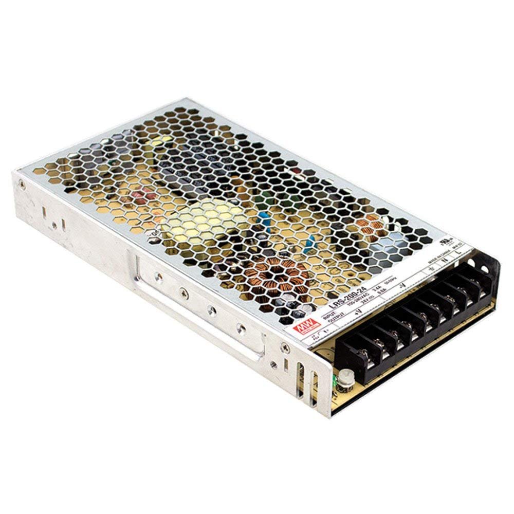 Mean Well LRS Amp Single Output Switchable, 12V, 200W, 8.5A (LRS-200-12)