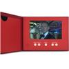 Gigeo Video Greeting Card, Video Brochure, 4GB Memory, Rechargeable LCD Screen Digital Brochures for High-end Events (Red) view 3
