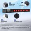 10 Outlets Horizontal 1U PDU Rackmount Power Strip - 10 Individual Led Switches, 100V-250V-1800 Joules, w/ 6 ft Power Cord for OfficeHome and Network Server view 4