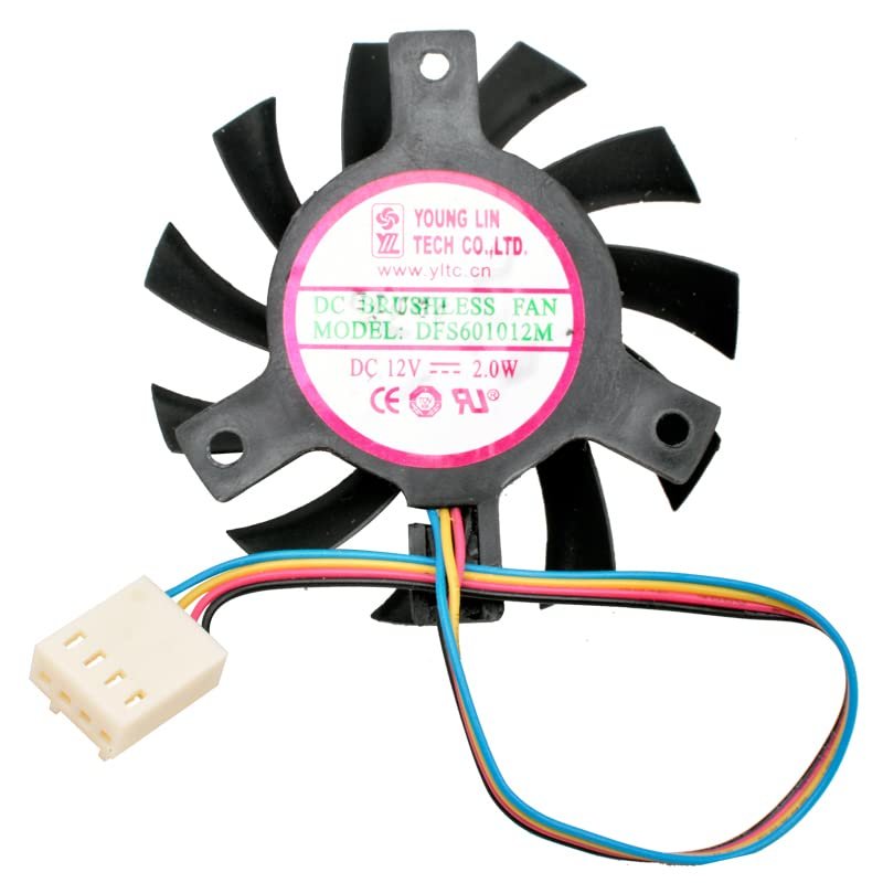 for DFS601012M Diameter 55mm Hole Spacing 40mm 12V 2.0W Cooling Fan
