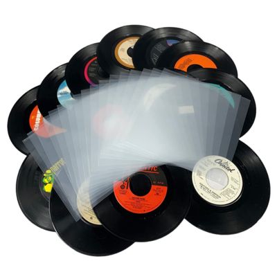 45 rpm Vinyl Record Sleeves  Premium High Clarity 3mil Plastic Outer Covers for 7 inch Albums Anti-Static LP Record Storage Protective Jackets 100 pack