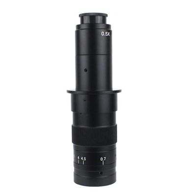 Microscope Accessories Kit 100X 130X 180X 200X 300X 360X Adjustable Magnification C Mount Zoom Lens for Industrial Video Microscope Camera Microscope Slides (Color : 180X)