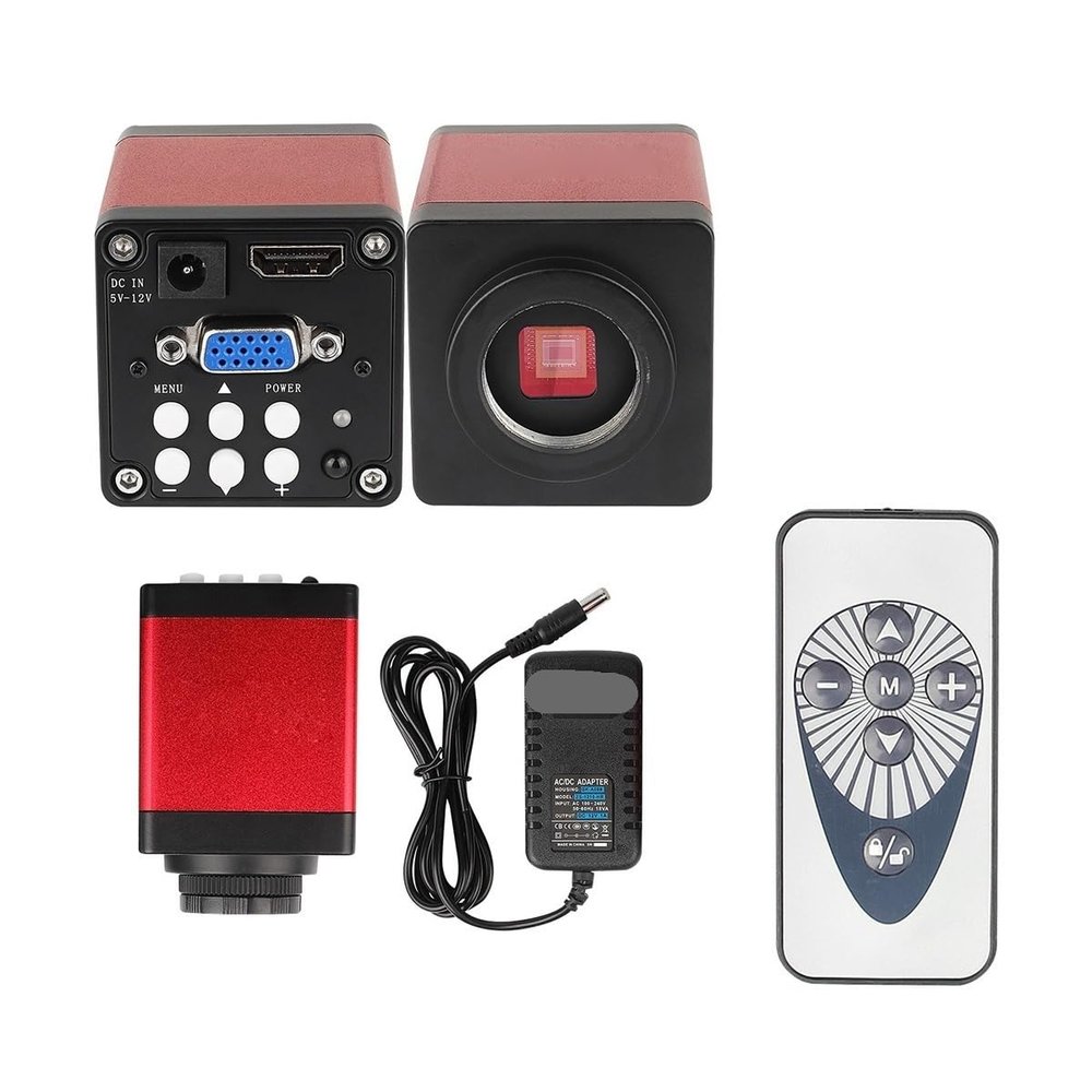 Microscope Kit Industrial Digital Full HD 1080P 60FPS 38MP HDMI Video Microscope Camera Biological Microscope Lens Adapters (Color : HDMIVGA-60FPS)