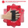 360 Rotatable case for Fire7 2022 12th Generation 7 '' Detachable Shoulder Strap/Hand Strap/Rotating Kickstand Shockproof dustproof Sturdy Protective case (Fire7 2022, Red) view 4