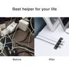 Yugoo Magnetic Cable Organizer, Magnetic Cable Clips, Cable Holder Clips Organizer, Desktop Cord Management for All Wires (2 Pack, White) view 3