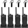 Retevis RB37 Bluetooth Walkie Talkies, Bluetooth Two Way Radio with Wireless Earpiece, Flashlight, 2000 mAh&120h Standby, Type-C, 9-Level VOX&Squelch, for School Hospital Retail Manufacture (4 Pack) view 1