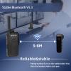 Retevis RB37 Bluetooth Walkie Talkies, Bluetooth Two Way Radio with Wireless Earpiece, Flashlight, 2000 mAh&120h Standby, Type-C, 9-Level VOX&Squelch, for School Hospital Retail Manufacture (4 Pack) view 3