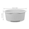 Toddmomy Laundry Basin Washboard Set 13.97 in Plastic Wash Board for Hand Washing Clothes Household Baby Clothes Washbasin Non-Slip Scrub Tub for Laundry view 3