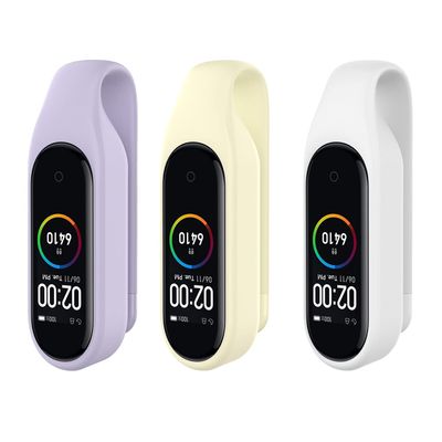 Xiaomi MI Band 7/7 NFC/6/6 NFC/5/5 NFC Clip Holder Case Replacement Soft Silicone Strap Accessories for Amazfit Band 5 Clip Case Accessory (Purple,Yellow,White)