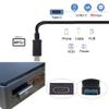 Cablecc USB-C Type C Female 90 Degree Left Angled Low Profile to USB 3.0 A Male Data Adapter for Laptop Desktop view 3