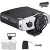 GODOX Lux Junior Speedlite Retro Camera Flash, GN12, 6000K CCT A/M Flash Mode, 28mm Focal Length Compatible with Canon Nikon Sony Fujufilm Digital Film Cameras view 1