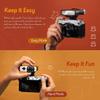 GODOX Lux Junior Speedlite Retro Camera Flash, GN12, 6000K CCT A/M Flash Mode, 28mm Focal Length Compatible with Canon Nikon Sony Fujufilm Digital Film Cameras view 3