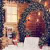 10x6.5ft Christmas Backdrop Wooden Wall Xmas Tree Photography Background Holiday Party Kids Newborn Baby Shower Decoration Photo Studio Props view 2