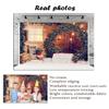 10x6.5ft Christmas Backdrop Wooden Wall Xmas Tree Photography Background Holiday Party Kids Newborn Baby Shower Decoration Photo Studio Props view 4