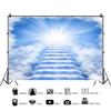 DORCEV 15x10ft Heaven Backdrop - Blue02 Vinyl - Baptism Occasion - No Accessories - High Resolution, Foldable & Portable view 2