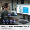 ViewSonic VG2456V 24 Inch 1080p Video Conference Monitor with Webcam, 2 Way Powered 90W USB C, Docking Built-in, Gigabit Ethernet RJ45, 40 Degree Tilt Ergonomics view 3