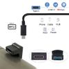Cablecc USB-C Type C Female Back Angled Opposite U Shape to USB 3.0 A Male Data Adapter for Laptop Desktop view 3