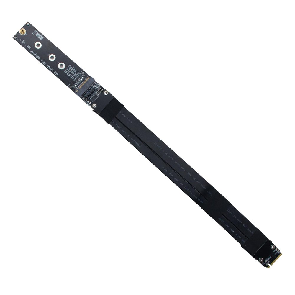 10Gtek M.2 NVMe SSD Extension Cable, PCIe 3.0 x4 Full Speed, Supports M.2 NVMe Solid State Drive, High-Speed Data Transfer, 200mm/0.66ft