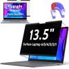 Peslv Magnetic Privacy Screen for Surface Laptop 6/5/4/3/2/1 13.5 Inch, Removable Anti Blue Light Glare Filter, Black Security Private Apy Block Protector view 1
